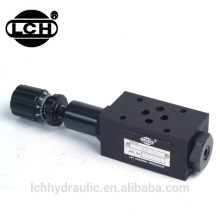 throttle relief with adjustable pressure modular hydraulic balance valve